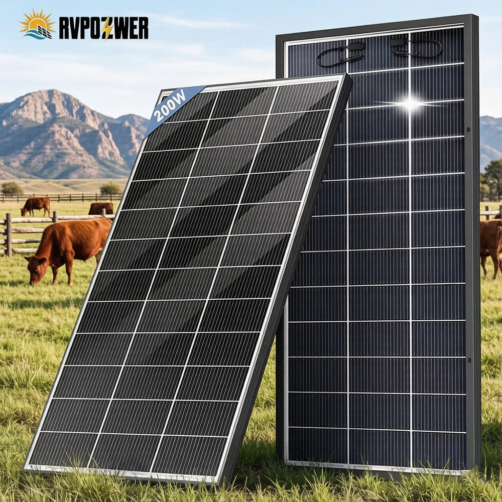 Solar Panel 200W - لوح طاقة شمسية ثنائي الوجه من