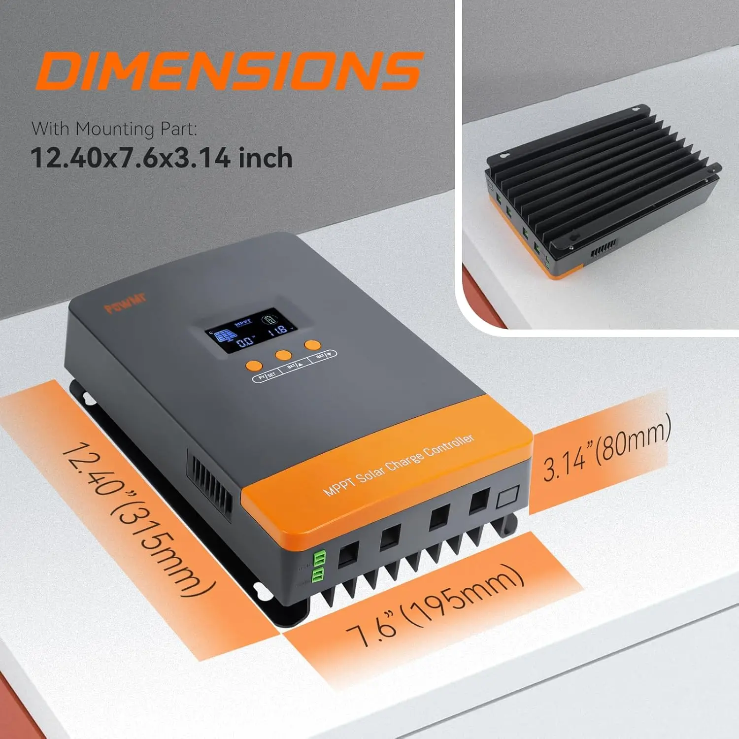 Charge Controller Solar - وحدة تحكم شحن البطارية PowMr الأكثر