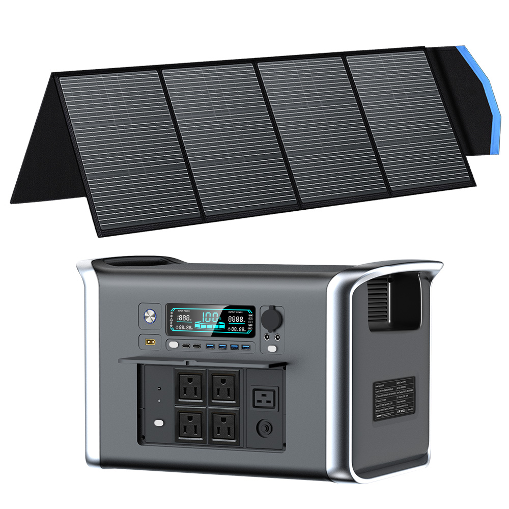 Solar Panel 200W - CTOLITY AP2000 محطة طاقة محمولة 2400