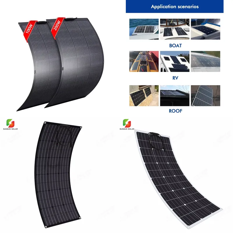 Solar Panel 200W - لوح شمسي مرن 50 واط 100