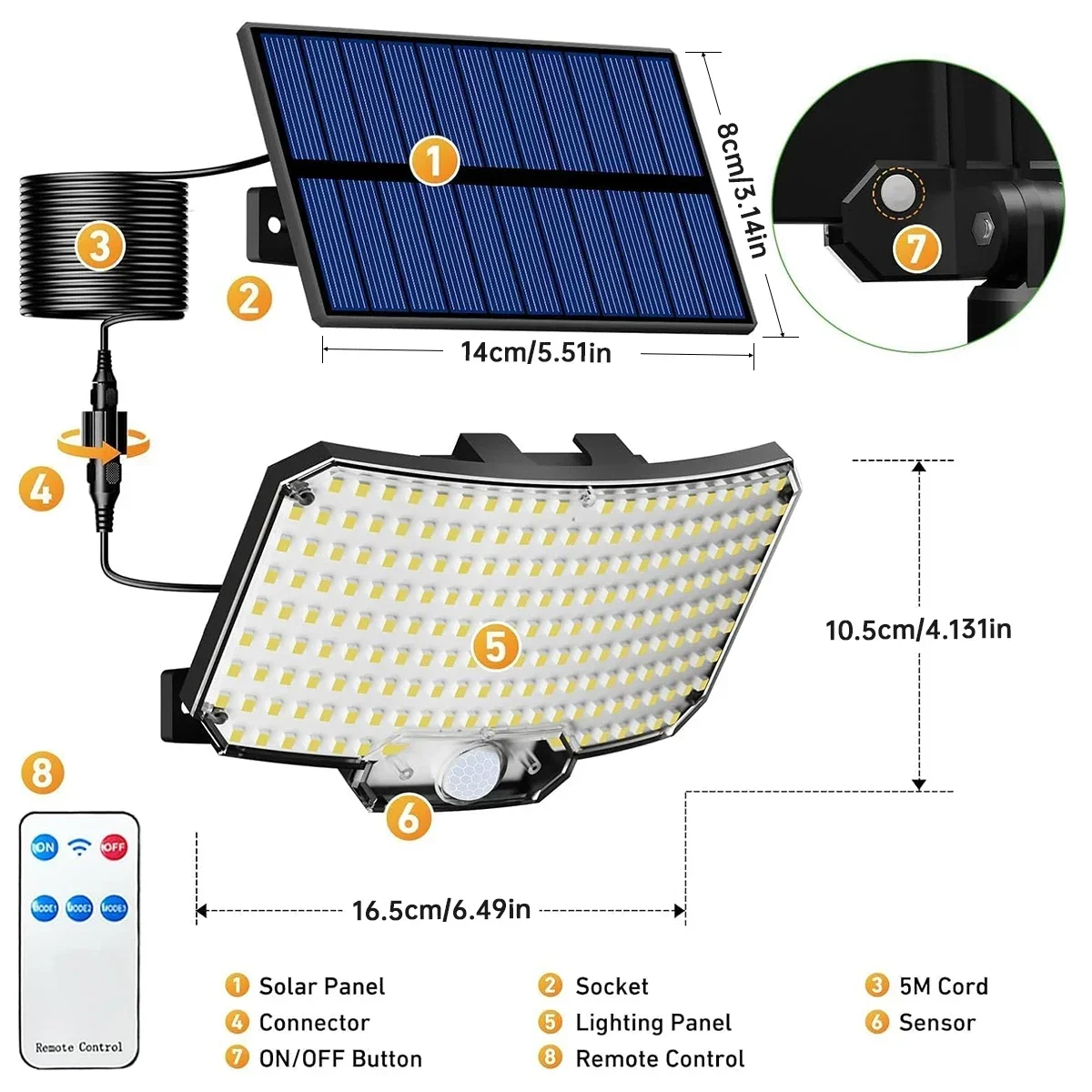 مصباح شمسي خارجي بـ 234 مصباح  - مراجعة Solar Lamp وسعره