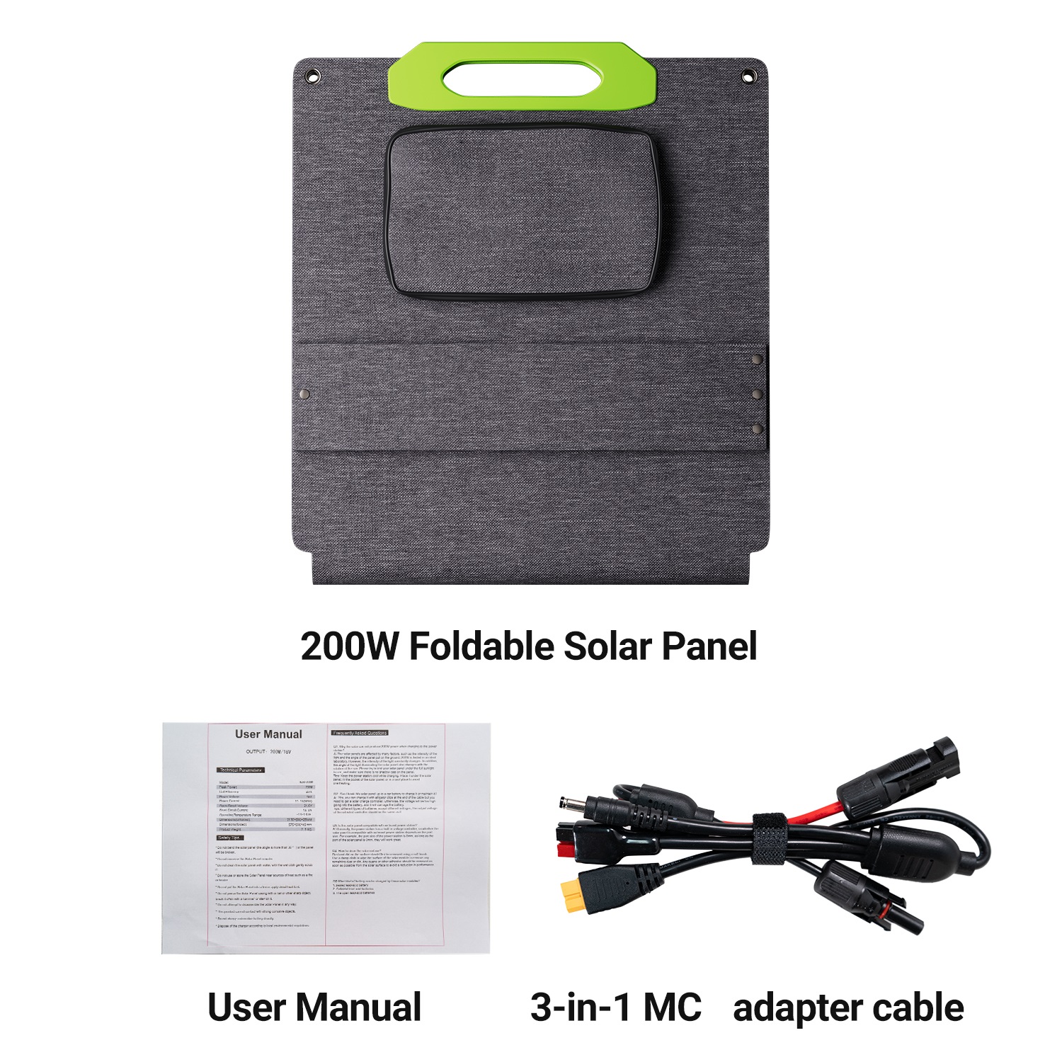 لوح شمسي قابل للطي بقدرة 200 و - مراجعة Solar Panel 200W وسعره