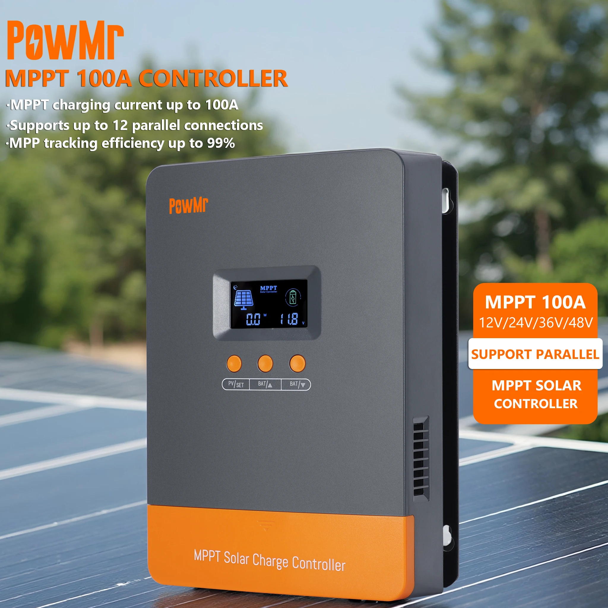 وحدة تحكم شحن البطارية PowMr ا - مراجعة Charge Controller Solar وسعره
