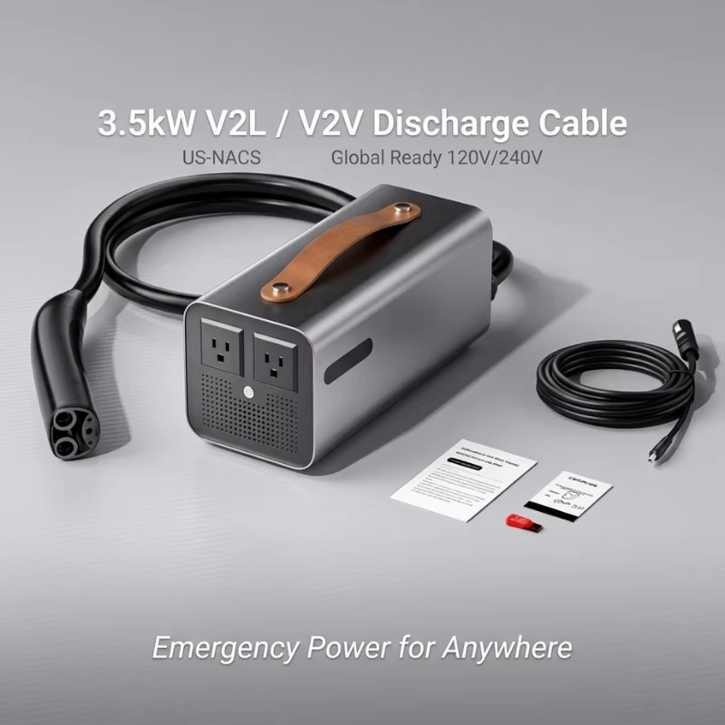 محطة تفريغ NACS V2L بقدرة 3.5  - مراجعة Outdoor Power Station وسعره