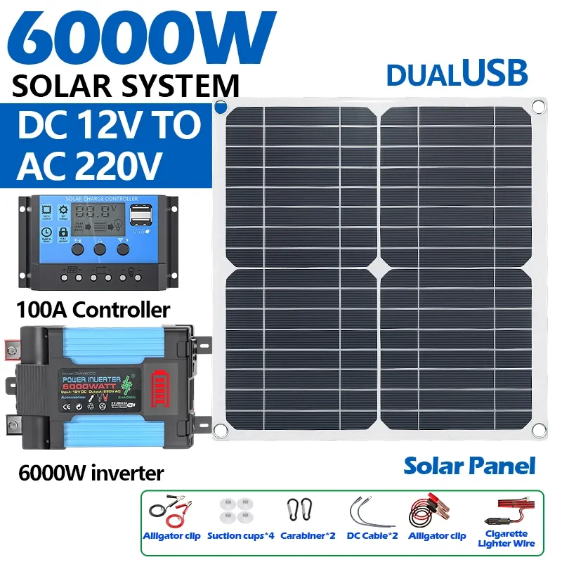 مجموعة طاقة شمسية بقدرة 6000 و - مراجعة Solar Panel 200W وسعره