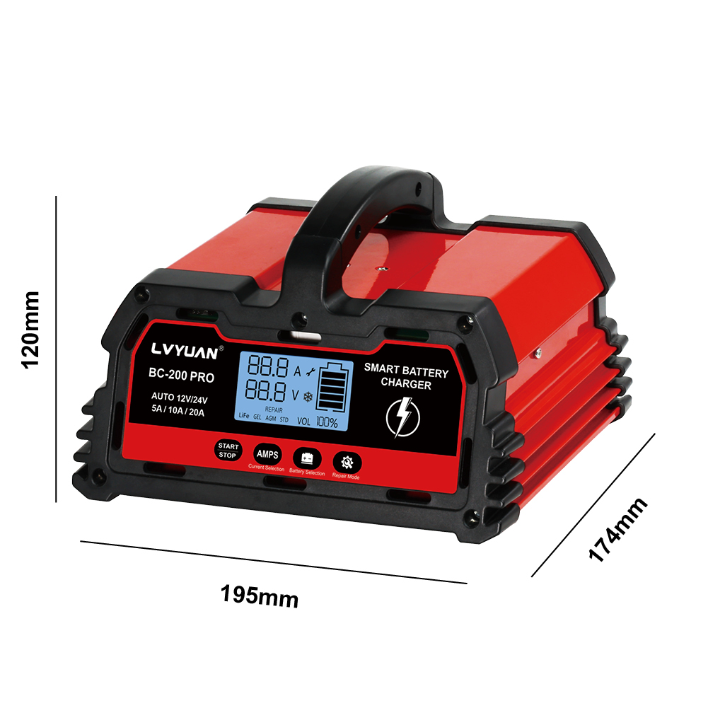شاحن بطارية ذكي سريع 20 أمبير  - مراجعة Lithium Battery 12V وسعره