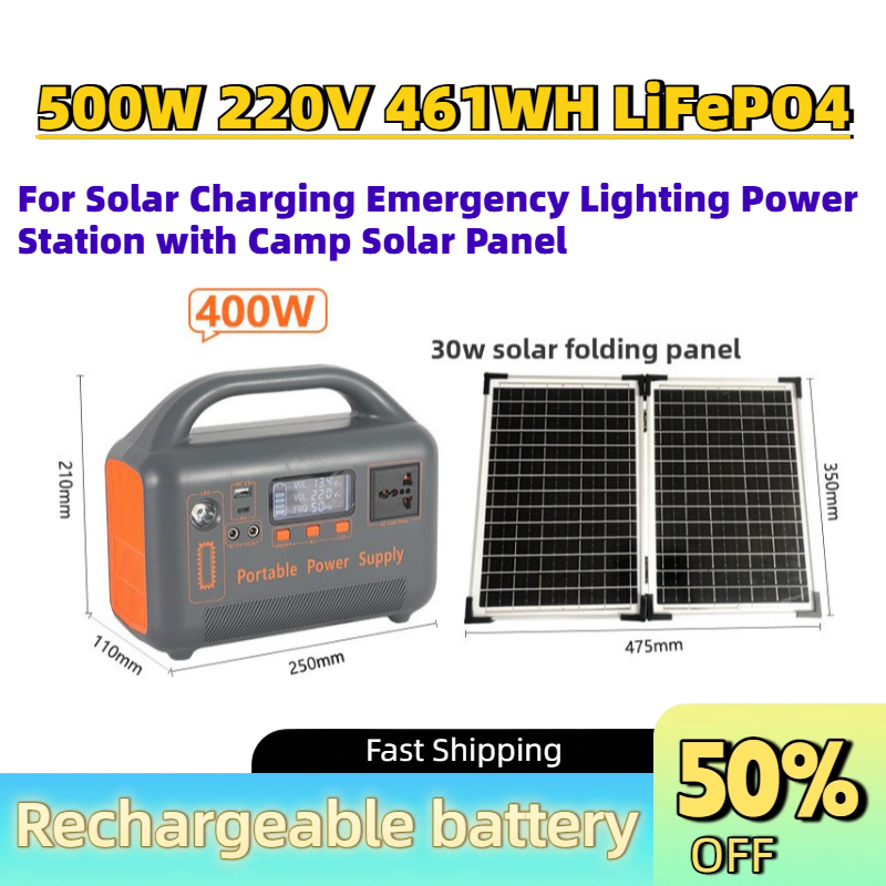 محطة طاقة محمولة مطورة بقدرة 5 - مراجعة Solar Panel 200W وسعره
