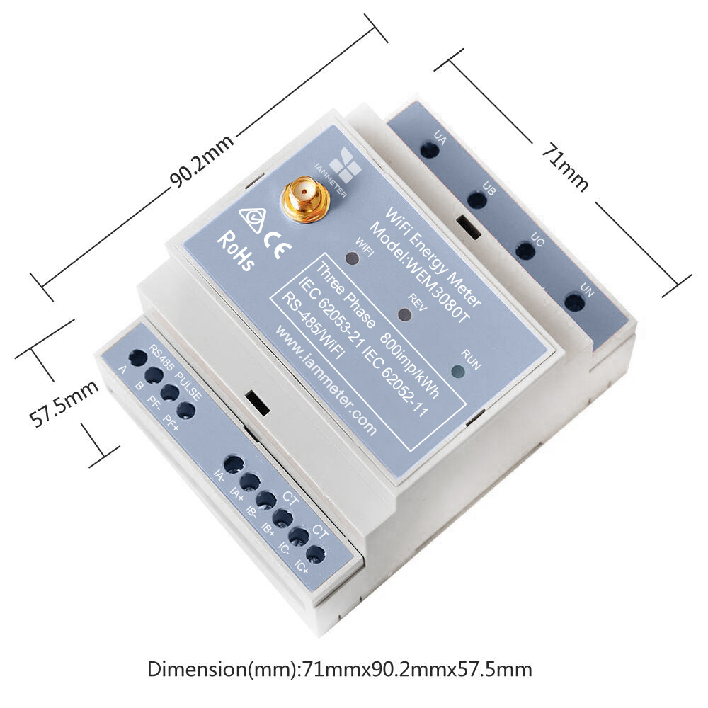 عداد طاقة ثلاثي الأطوار ثنائي  - مراجعة Energy Monitor Meter وسعره