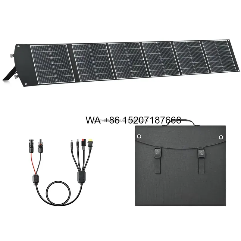 لوحة شمسية قابلة للطي بقدرة 20 - مراجعة Solar Panel 200W وسعره