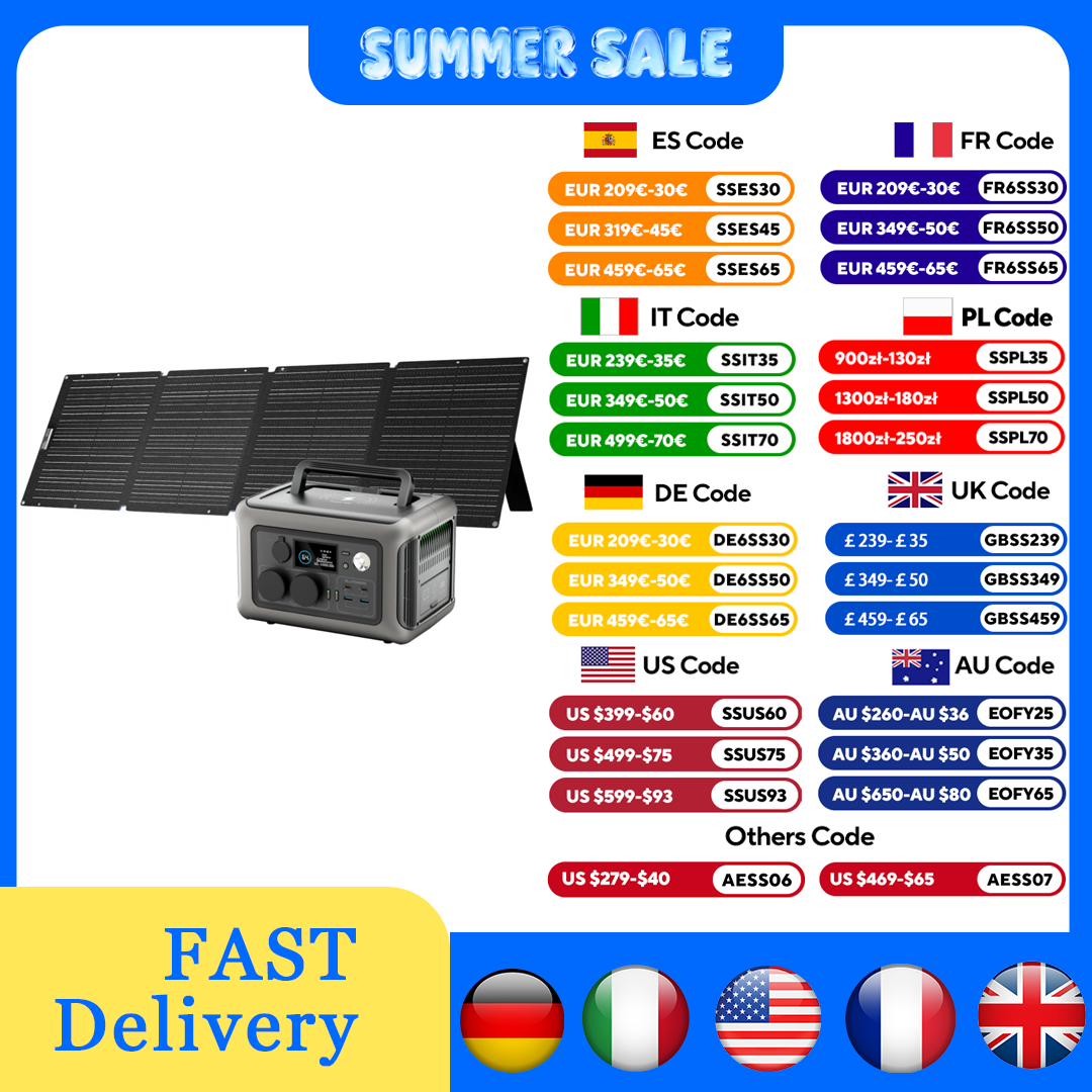 محطة طاقة ALLPOWERS R600 بقدرة - مراجعة Solar Panel 200W وسعره