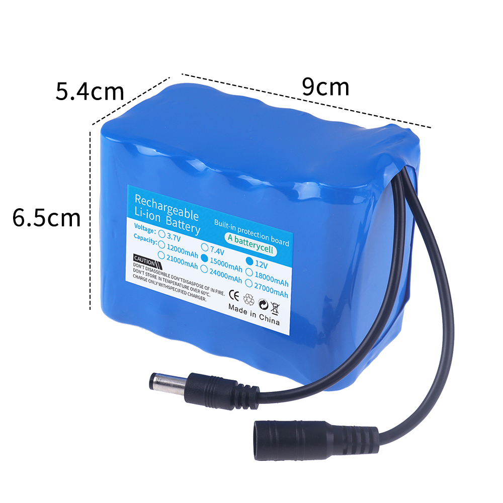 بطارية صيد 12 فولت 3S5P 15 أمب - مراجعة Lithium Battery 12V وسعره