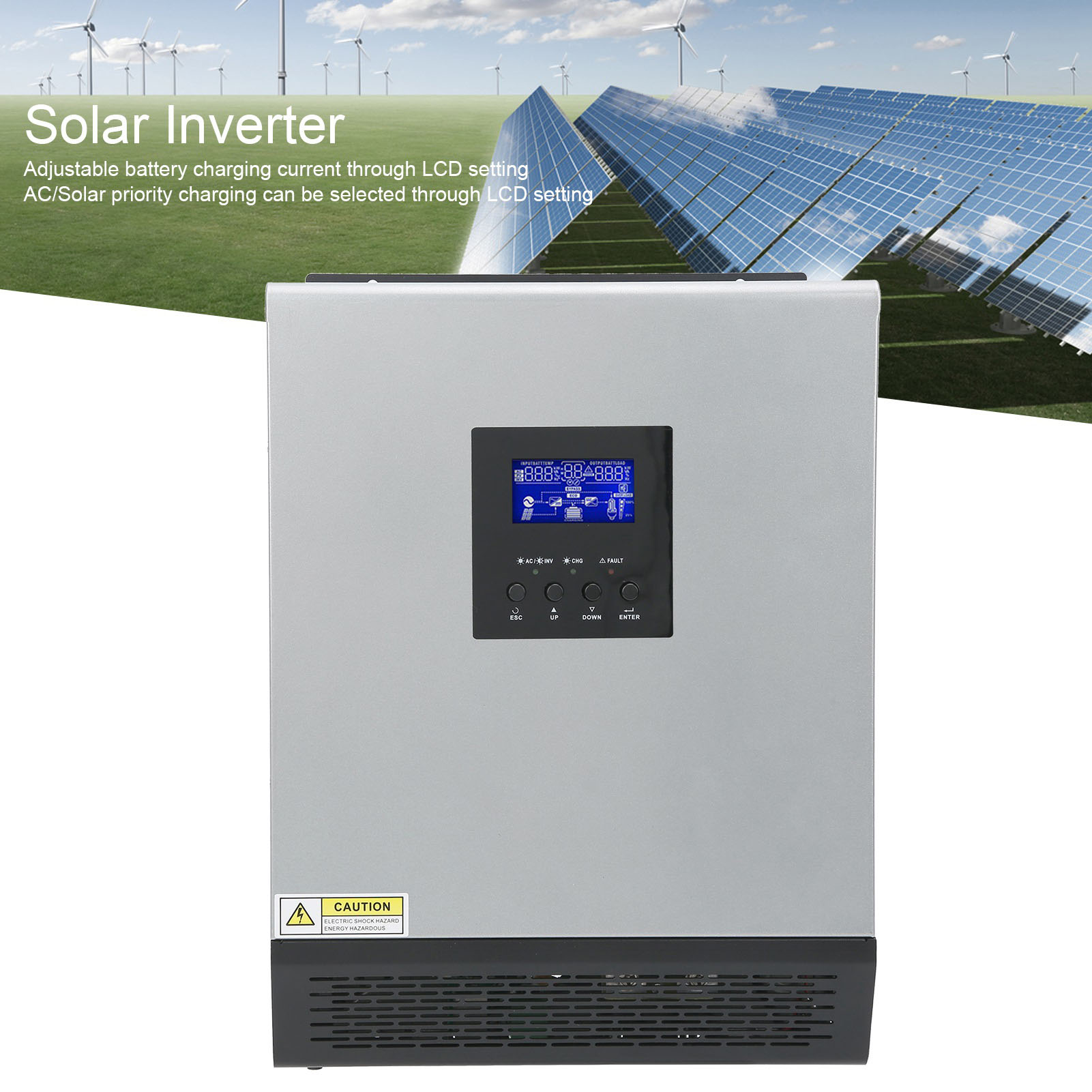 محول طاقة شمسي هجين 3 كيلو فول - مراجعة Charge Controller Solar وسعره